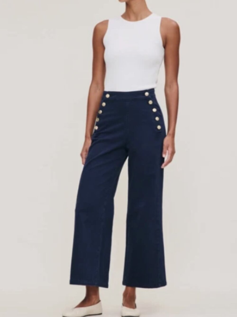 DL1961 Hepburn High Rise Ankle Wide Leg Jeans Size 25-MSRP$229